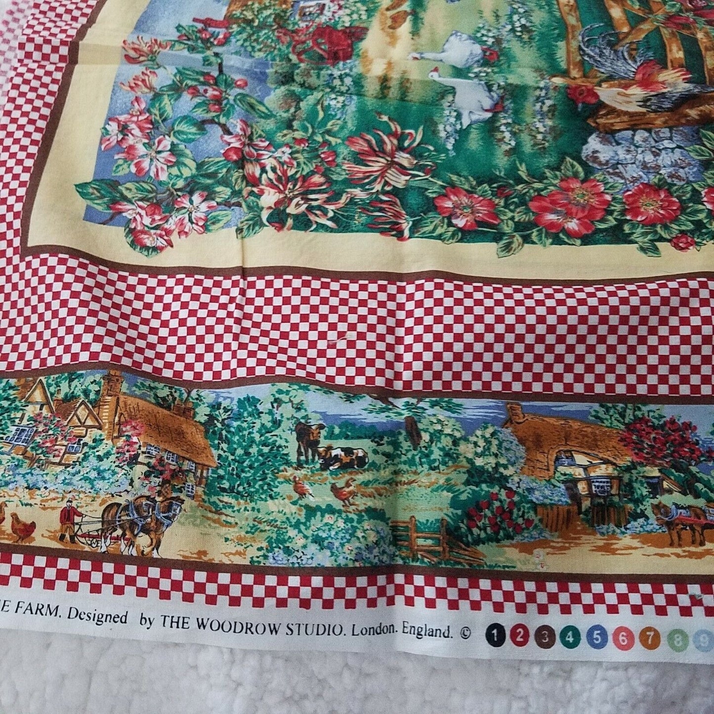 Craft Kit Set of 2 Pillows Fabric Woodrow Studio London England Down on The Farm
