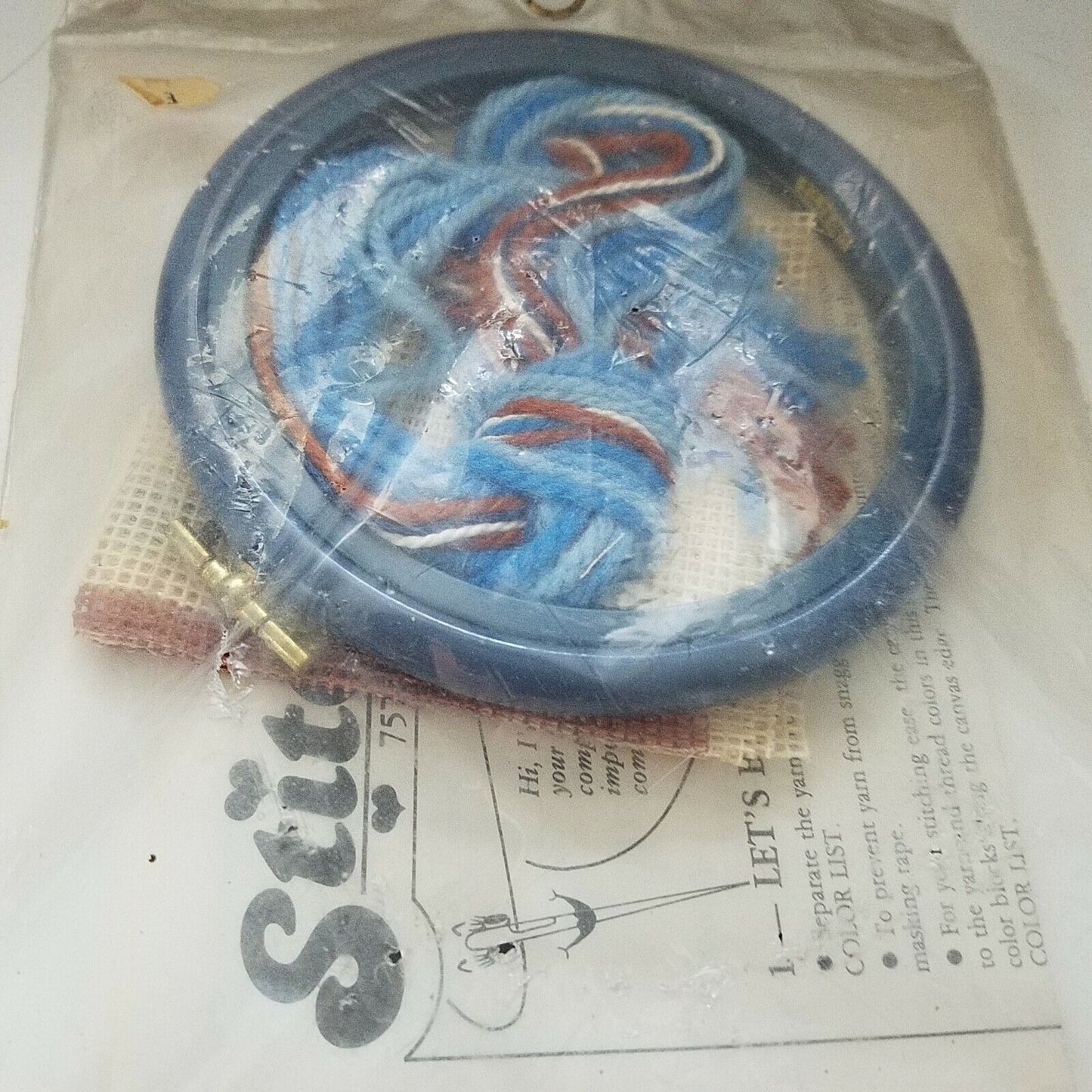 Craft Kit Stitchables Moonlit Swan # 7570 Learn Needlepoint Stitch then Frame