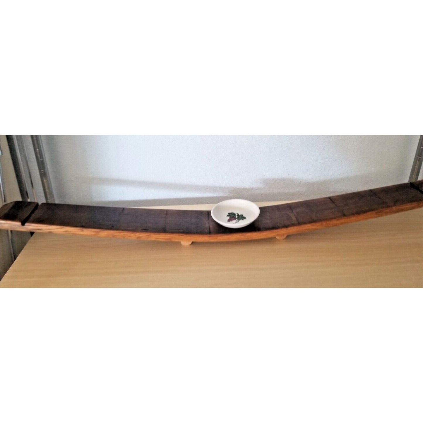 Wine Stave Sushi Tray Cork Feet Grape Dipping Bowl 37" x 3 1/2 " x 2" Food Safe