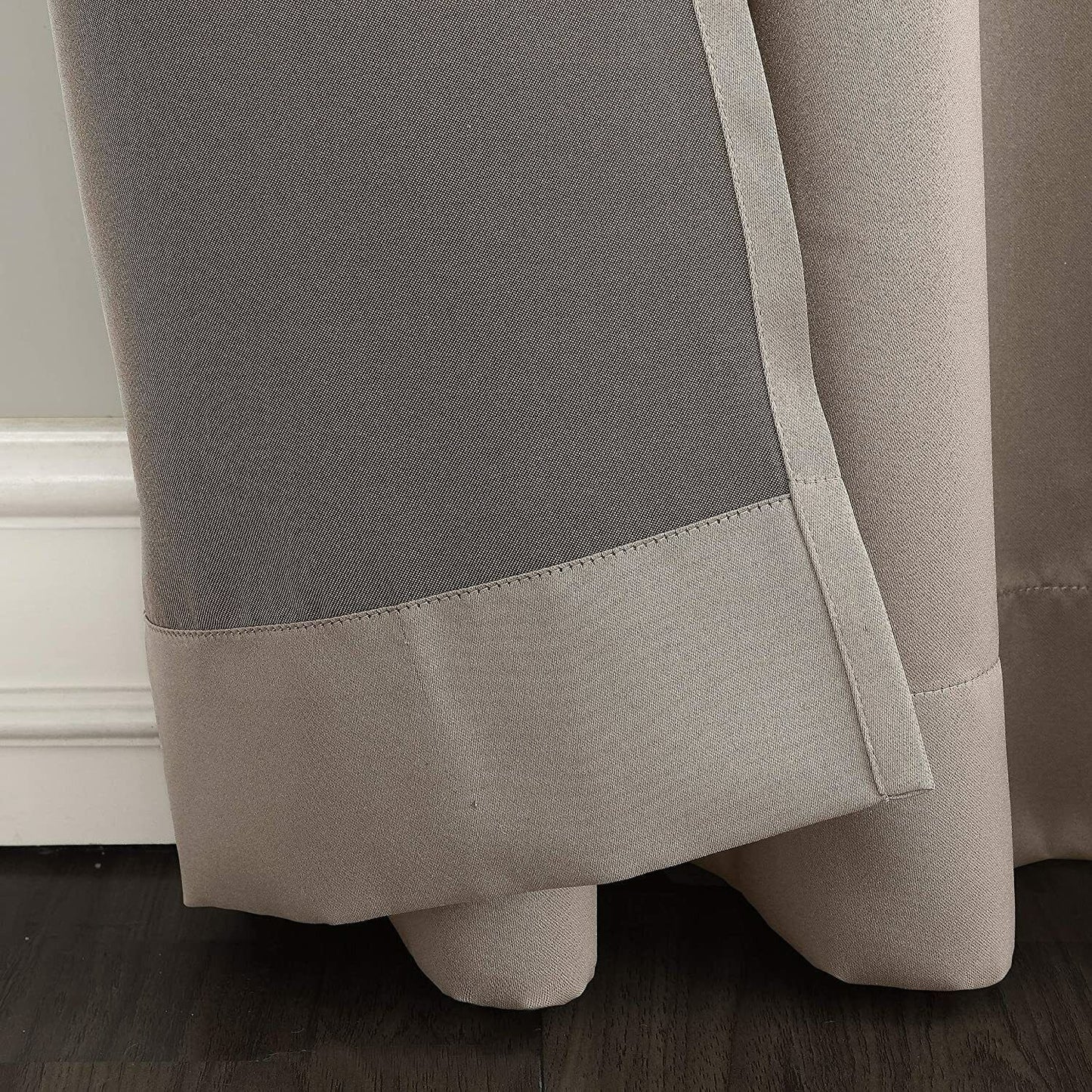 Curtain Sun Zero Barrow Energy Efficient Grommet Curtain Panel, 54" x 95", Stone