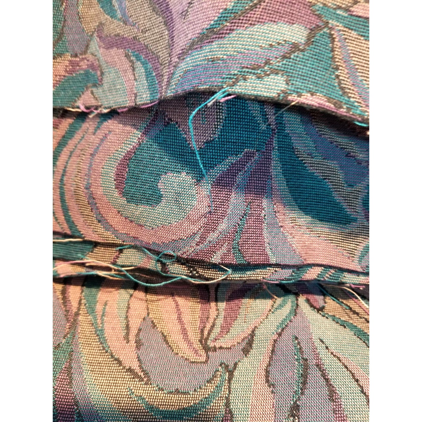 Material Fabric Upholstery Tapestry Green Brown Grey 44" x 54" Heavy