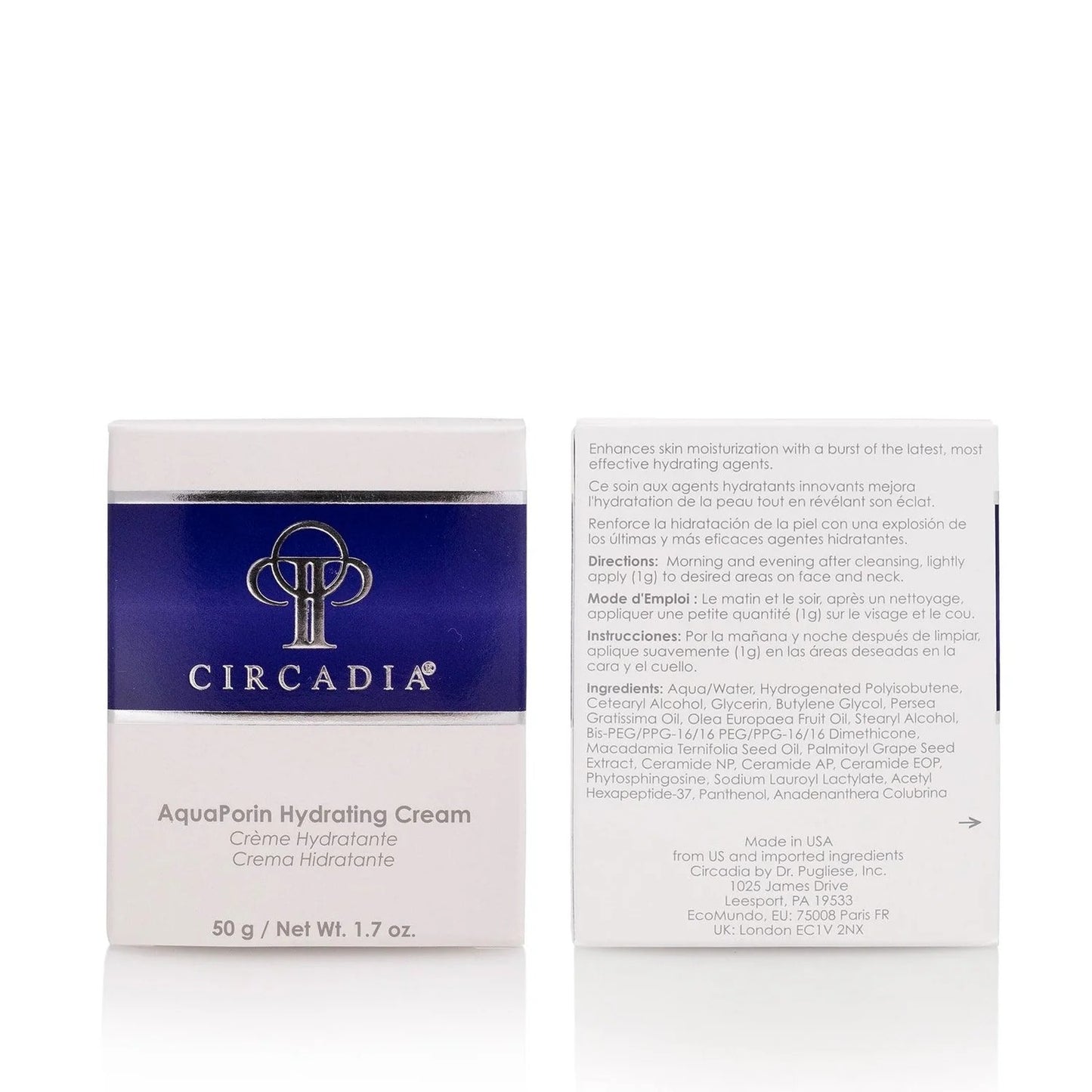 Skincare Circadia AquaPorin Hydrating Cream 1.7 oz Hydrate with natural oils