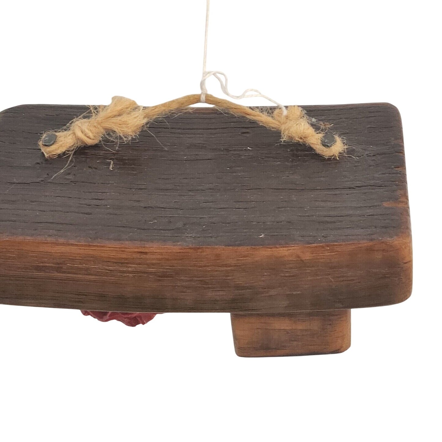 Wood Wine Barrel Sign Wine Glass Red Rose Dark Wine Stave Toasted Hanger