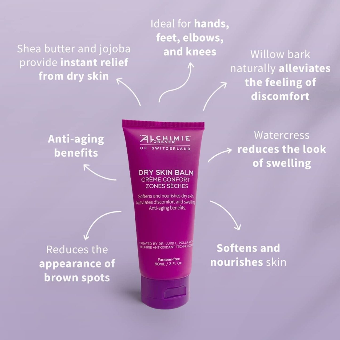 Skin Care Alchimie Forever Dry Skin Balm Softens and Nourishes Dry Skin 3 oz
