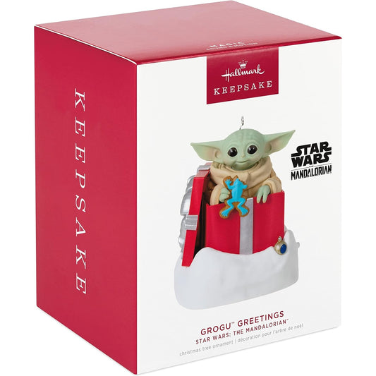 Hallmark Keepsake Christmas Ornament, Star Wars: The Mandalorian Grogu Greetings, Sound and Motion