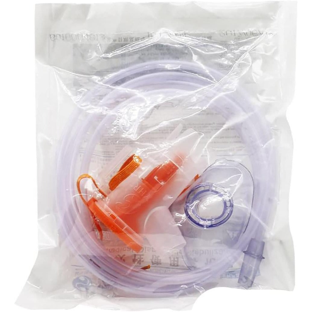 Replacement Kits: consist of chamber, mouthpiece and its connector, or adult/kid mask, tubing, string.