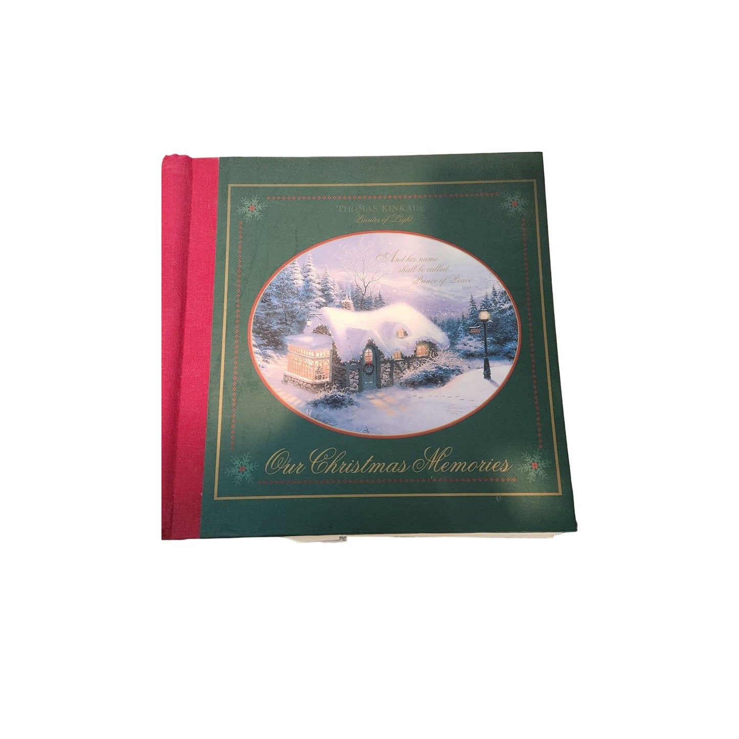 Thomas Kinkade Photo Album Our Christmas Memories 1999 20 pages both sides 9 x 9