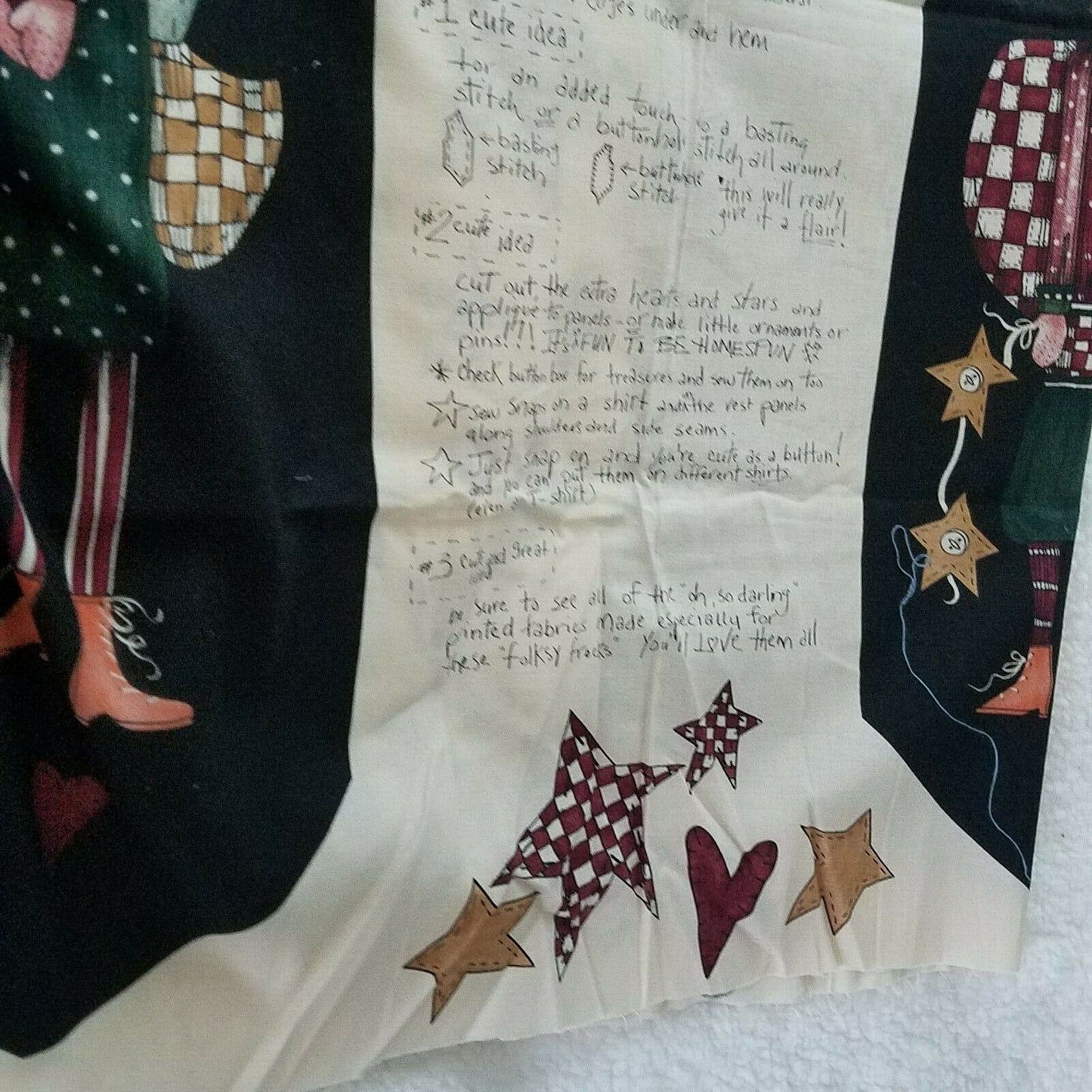 Alma Lynne Designs Printed Vest Pattern Instructions Alfolksy Adult 30" x 45"