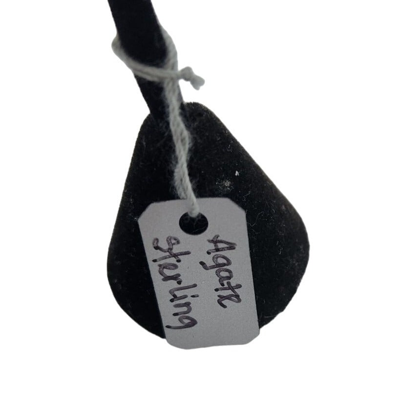 Imperial Agate Earrings 8.8 Gr 925 Silver 35mm x 20mm Silver Hooks Jerry & Fran Harr