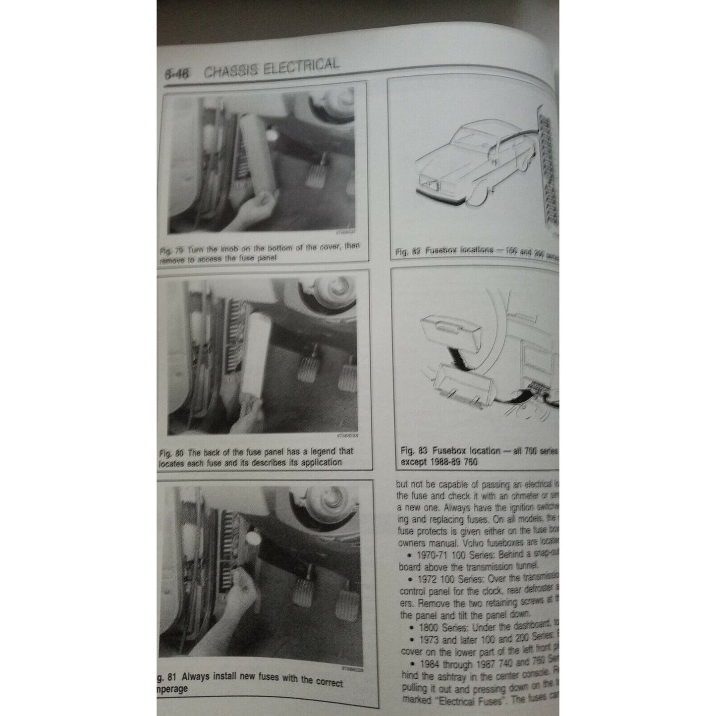 1970-89 Chilton's Volvo Coupes Sedans Wagons Repair Manual # 8766