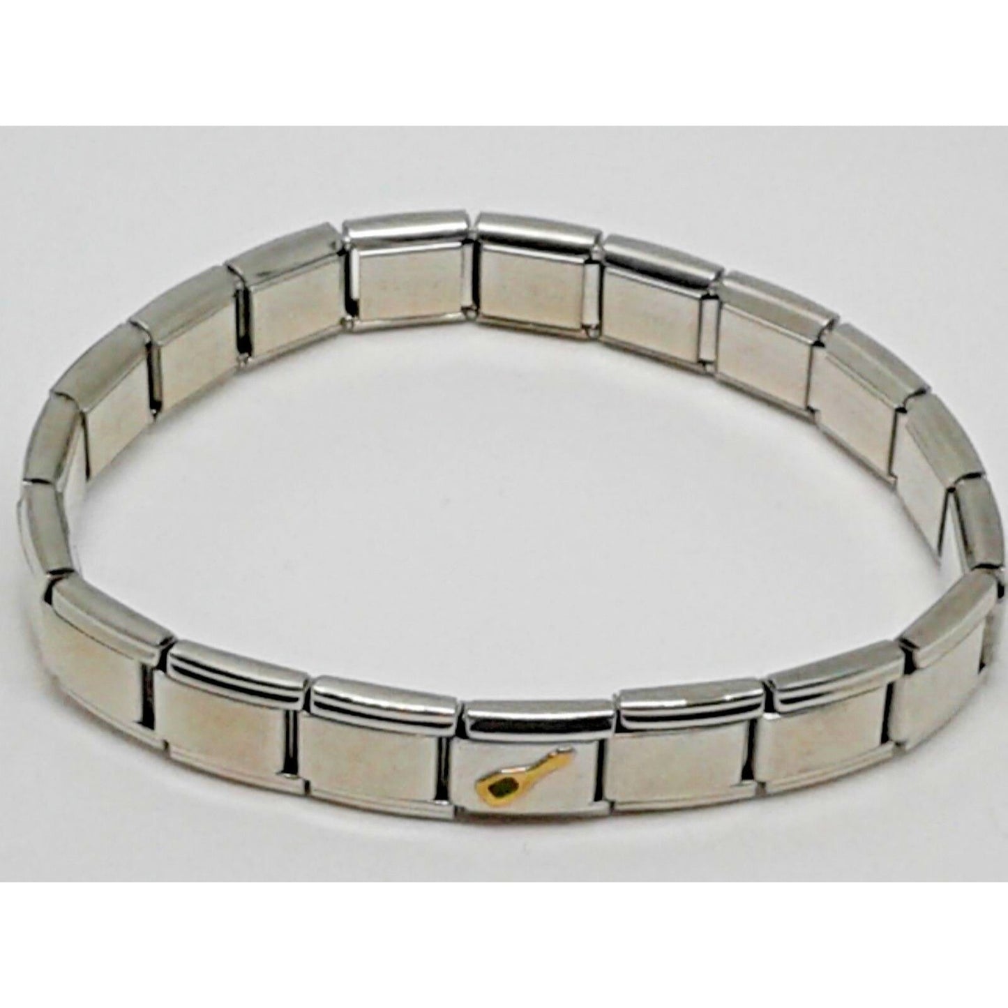 Bracelet Pugster Italian Charm Champagne Bottle Link Stainless