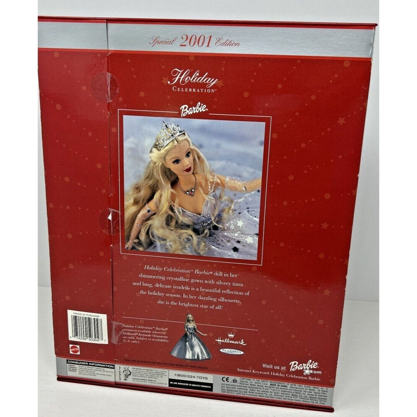 Barbie 2001 Special Edition Holiday Celebration Barbie Mattel 50304