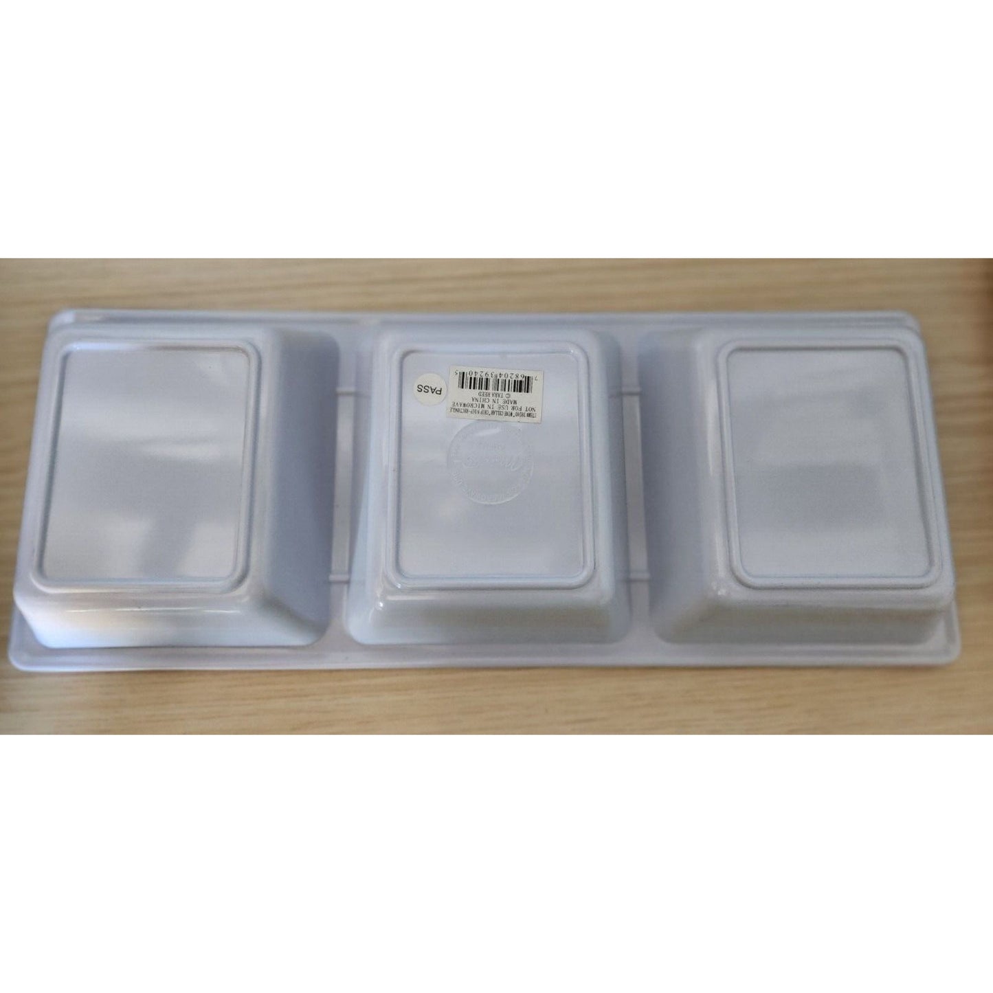 Wine Design Serving Tray 3 sections  Riesling Merlot Cabernet 15" x 6" x 2"