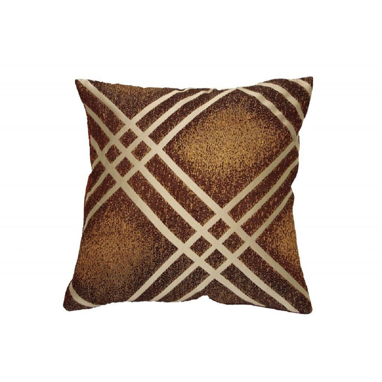 Pillow Cover Fortune Damask Design 18" X 18" Decorative Cushion Cover Burgundy