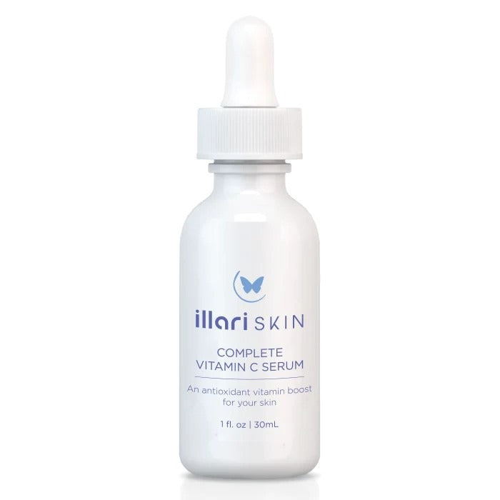 illari Skin Complete Vitamin C Serum 1 oz An anti-oxidant vitamin boost for your skin. Complete Vitamin C Serum is a powerful antioxidant,