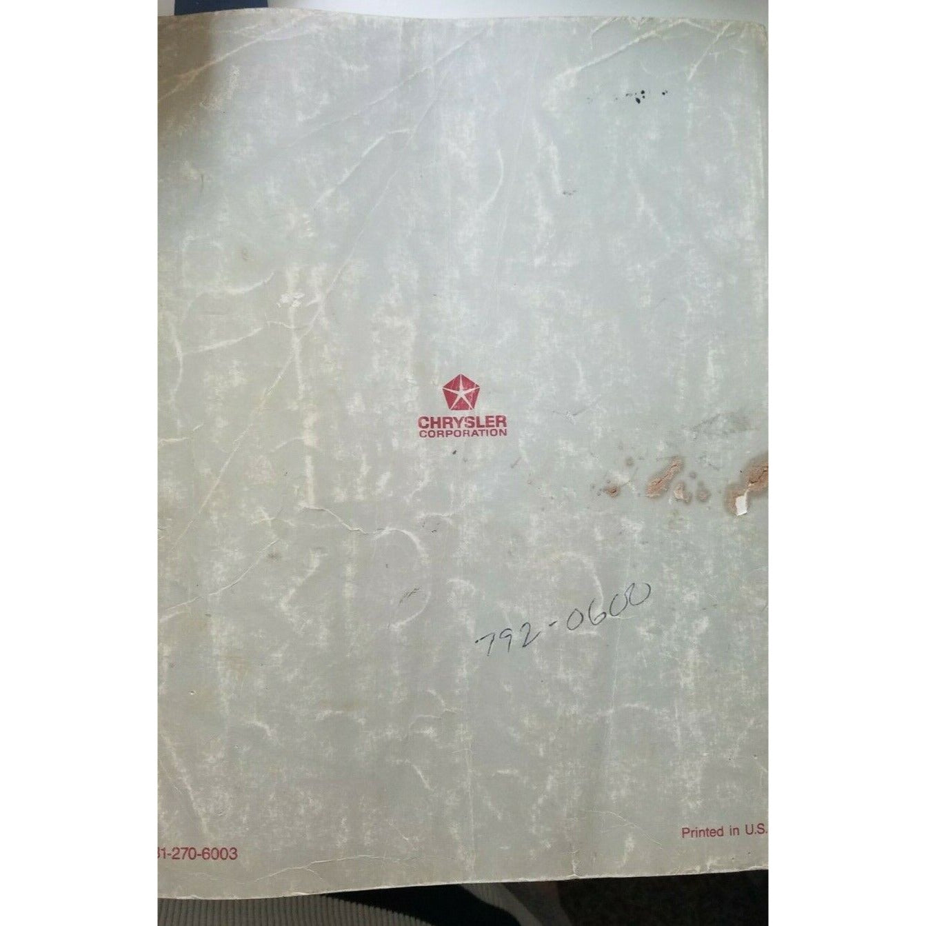 1986 Chrysler Service Manual Electrical Heater Air Conditioning Charger