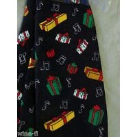 Tie Polyester Santa Claus Yule Tie Greetings Neck Tie Holiday Presents Elf Tree