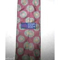 Tie J C Penney Red Green Brown Silk Neck Tie Intl Brand 58 " Long 4" Wide