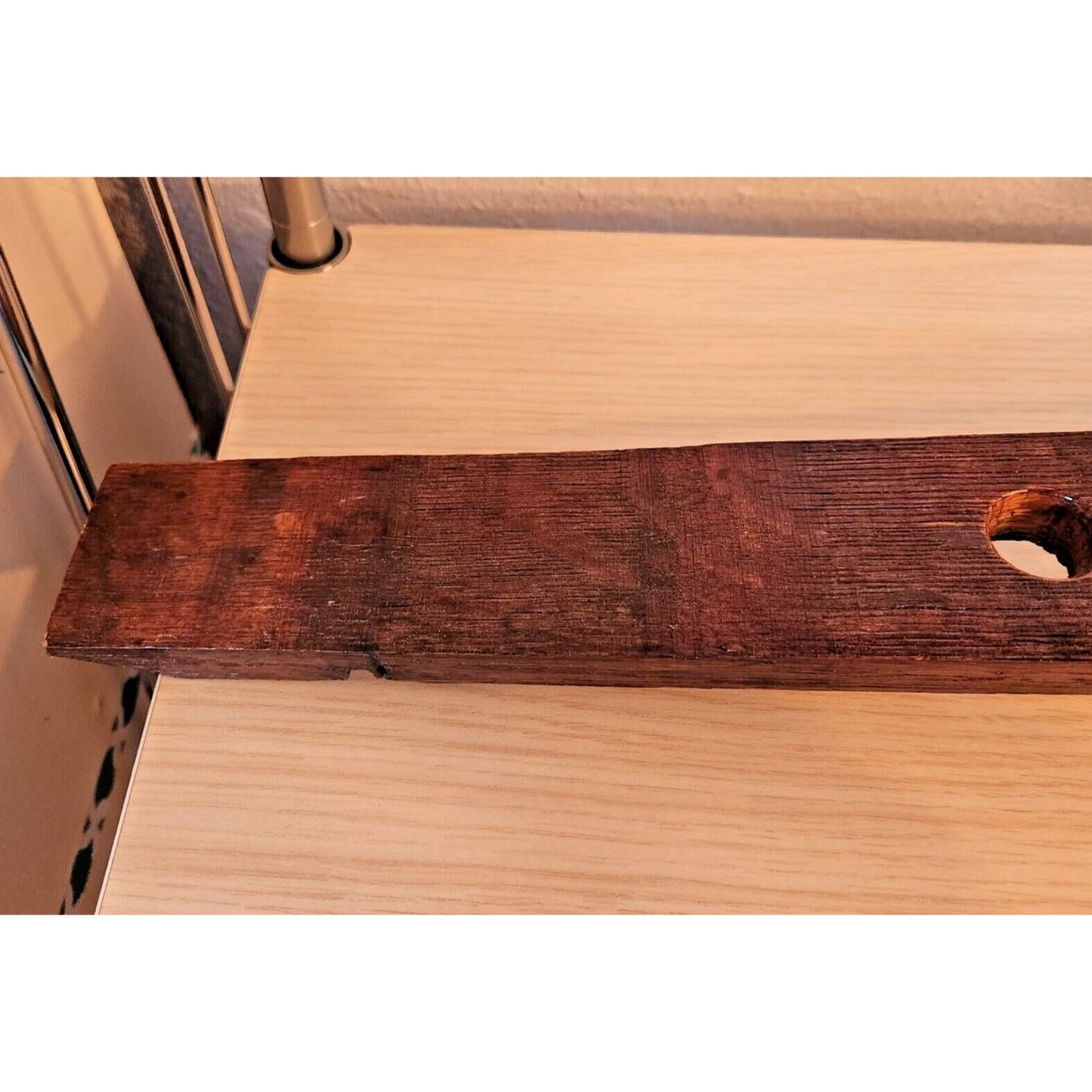 Wine Barrel Stopper Holder 9 Holes Display Cab Soaked 36 " x 2 1/2" x 2 1/2"