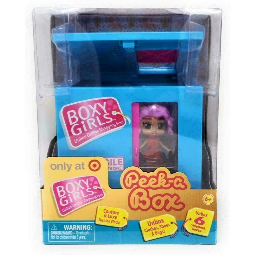 Boxy Girls PEEK A BOX BLUE Target Exclusive Mini Doll Boxes 2019 Surprise new