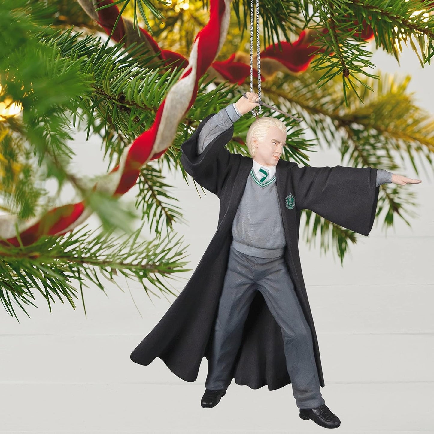 Hallmark Keepsake Plastic Christmas Ornament 2022, Harry Potter and The Chamber of Secrets 20th Anniversary The Dueling Club, Set of 2