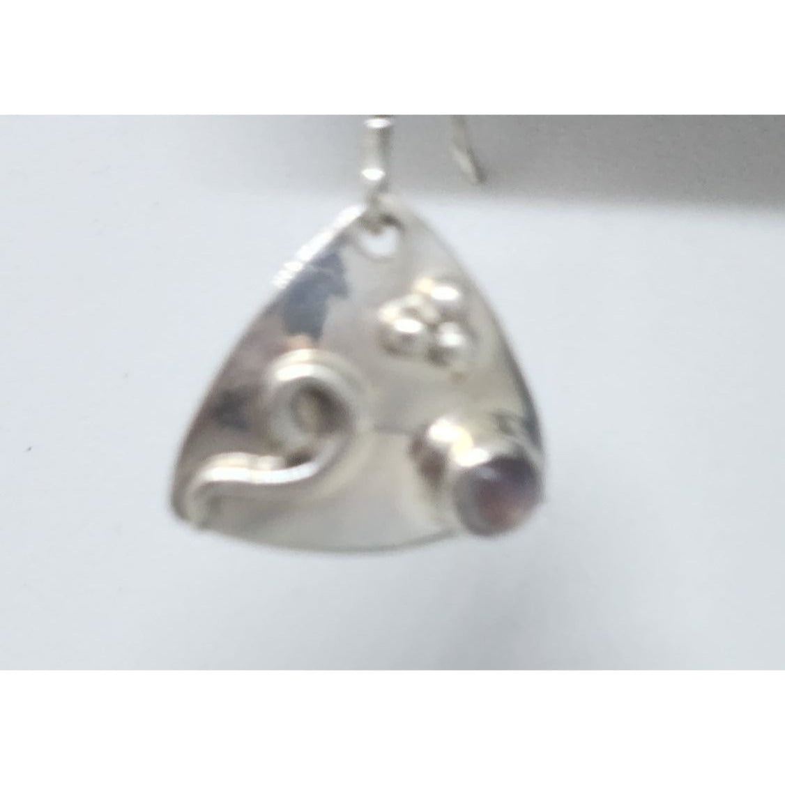 Jewelry Earrings Set Tiger Eye Circle 925 Silver Weight 4 Gr 18.5 ct Handmade