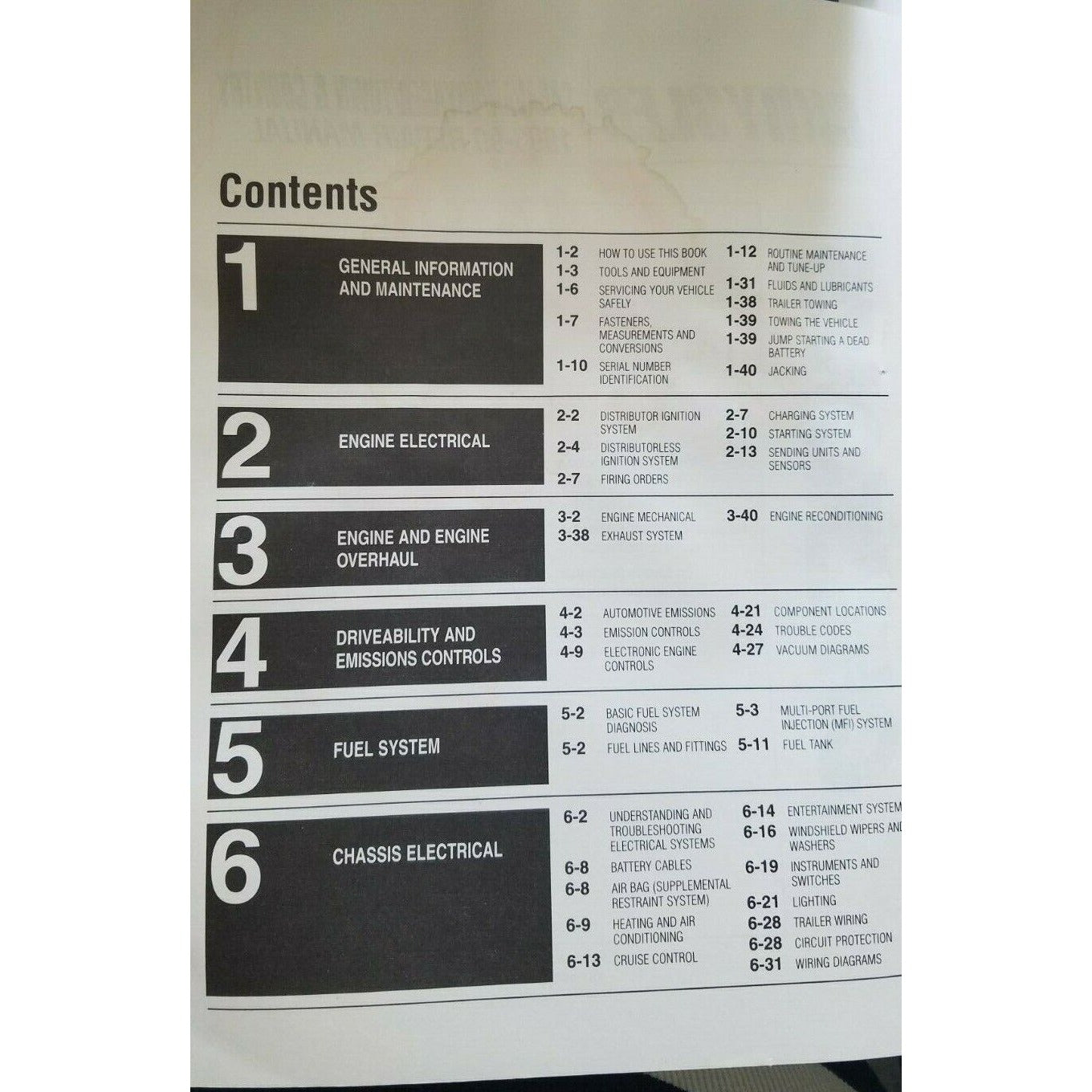 1996 - 99 Chilton's Chrysler Caravan Voyager Town & Country  Repair Manual