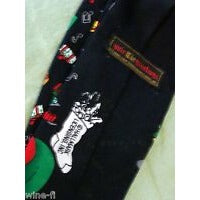 Tie Polyester Santa Claus Yule Tie Greetings Neck Tie Holiday Presents Elf Tree