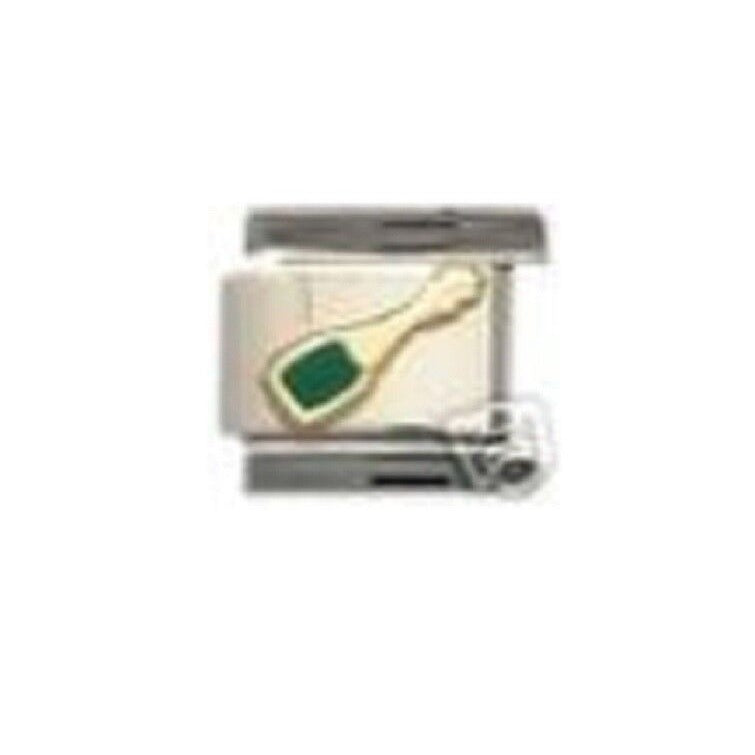 Bracelet Pugster Italian Charm Champagne Bottle Link Stainless