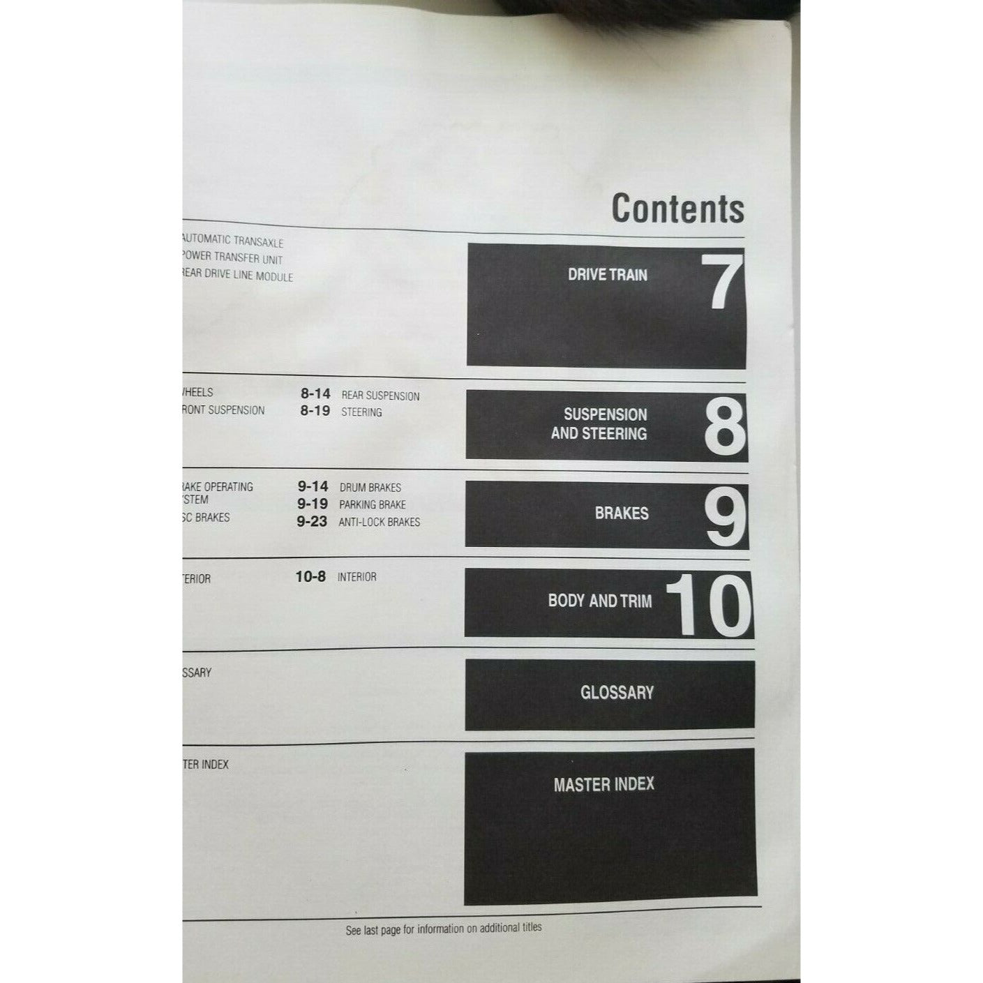 1996 - 99 Chilton's Chrysler Caravan Voyager Town & Country  Repair Manual