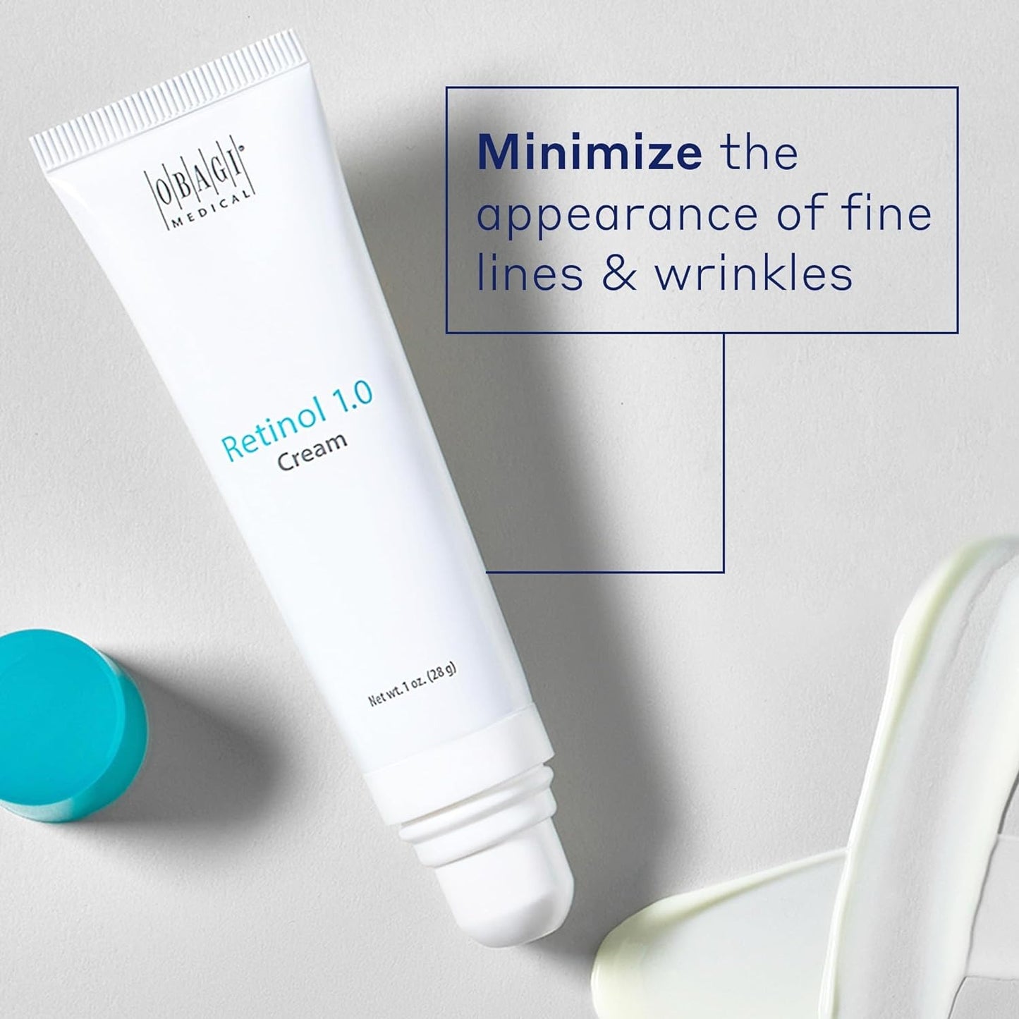Obagi Retinol 1.0 Cream 1 oz Helps Reduce the Appearance of Fine Lines Wrinkles & Smooth Texture with Minimal Irritation