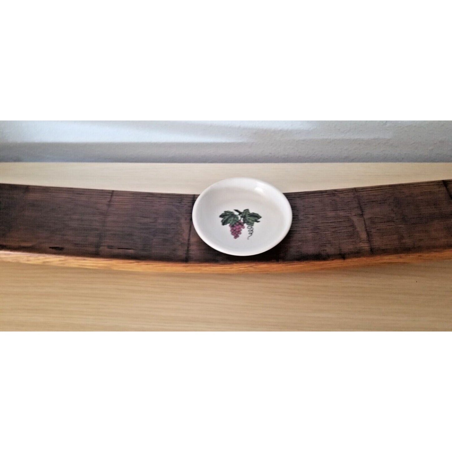 Wine Stave Sushi Tray Cork Feet Grape Dipping Bowl 37" x 3 1/2 " x 2" Food Safe