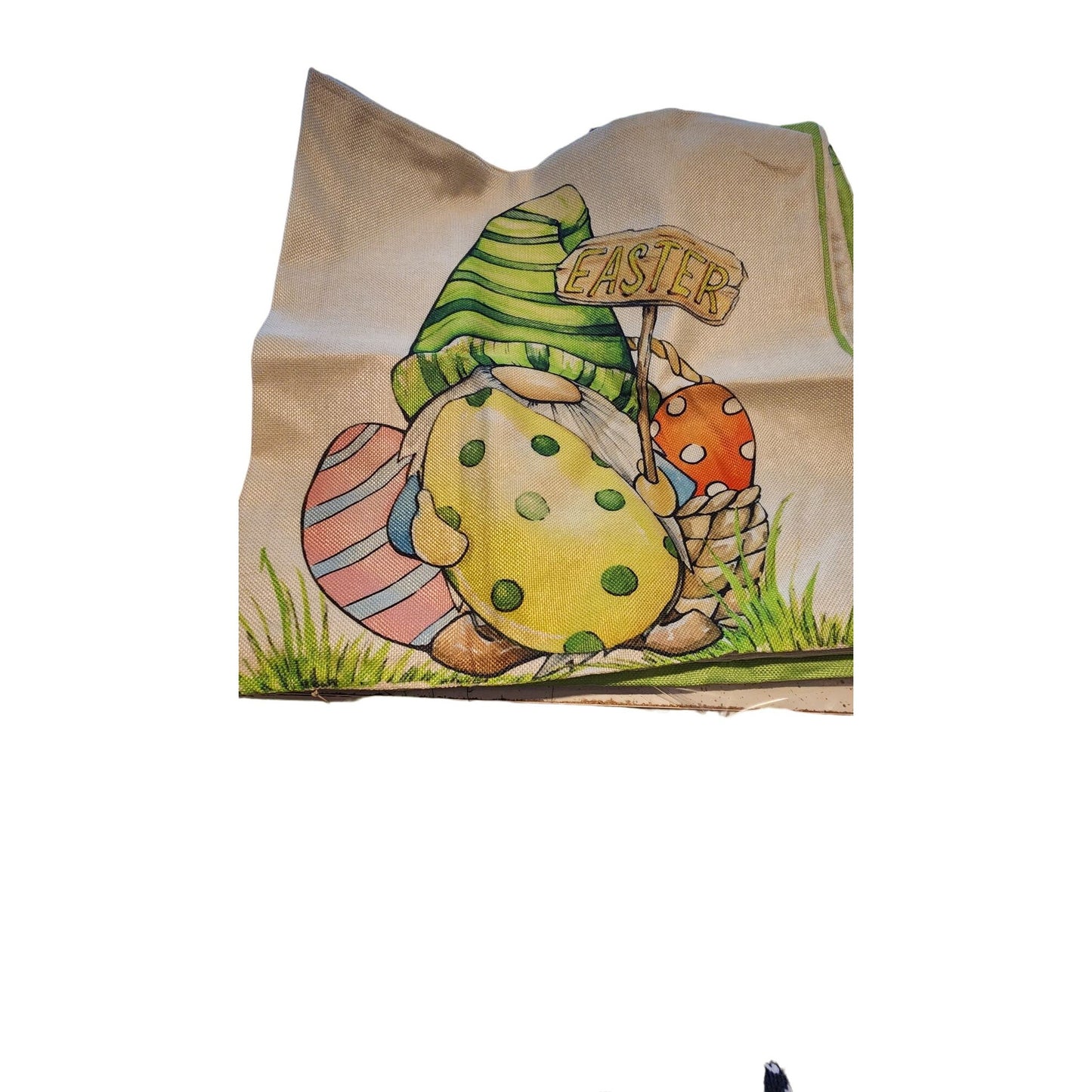 Easter Pillow Covers Set of 4 Canvas With Zipper 18" Square