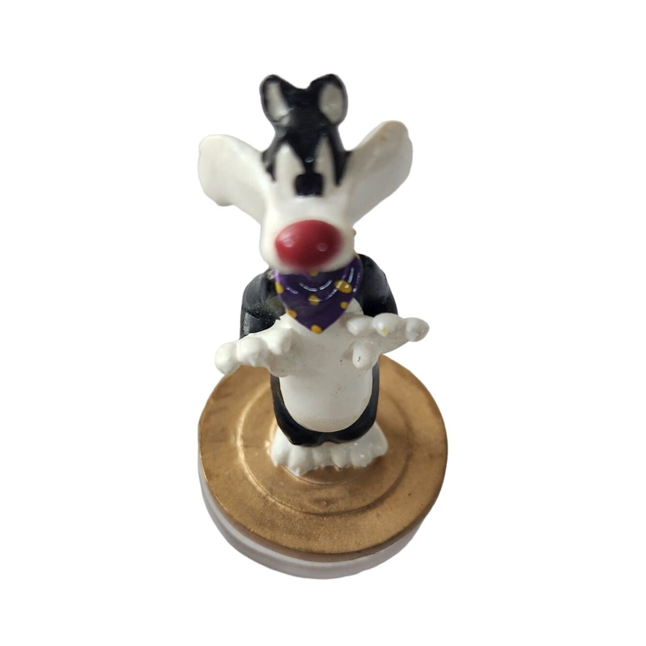 Cheese Pins Warner Bros 1 Silvester the Cat 4" tall 1" stand Mark your Cheese