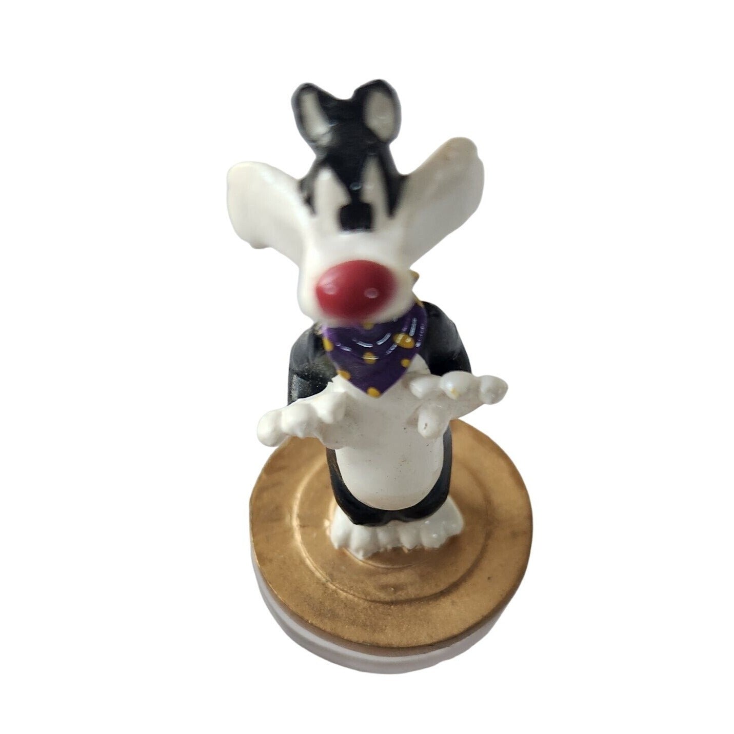 Cheese Pins Warner Bros 1 Silvester the Cat 4" tall 1" stand Mark your Cheese