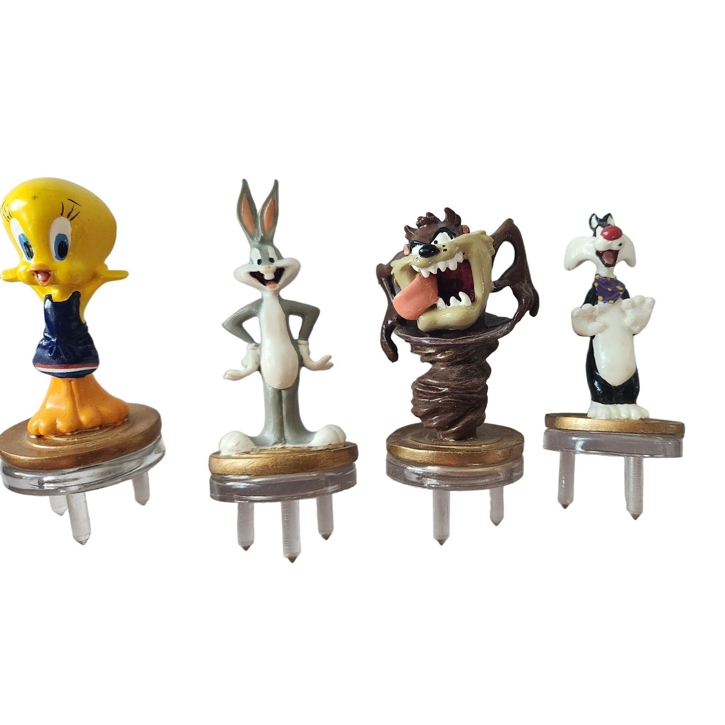Cheese Pins Warner Bros 1 Silvester the Cat 4" tall 1" stand Mark your Cheese