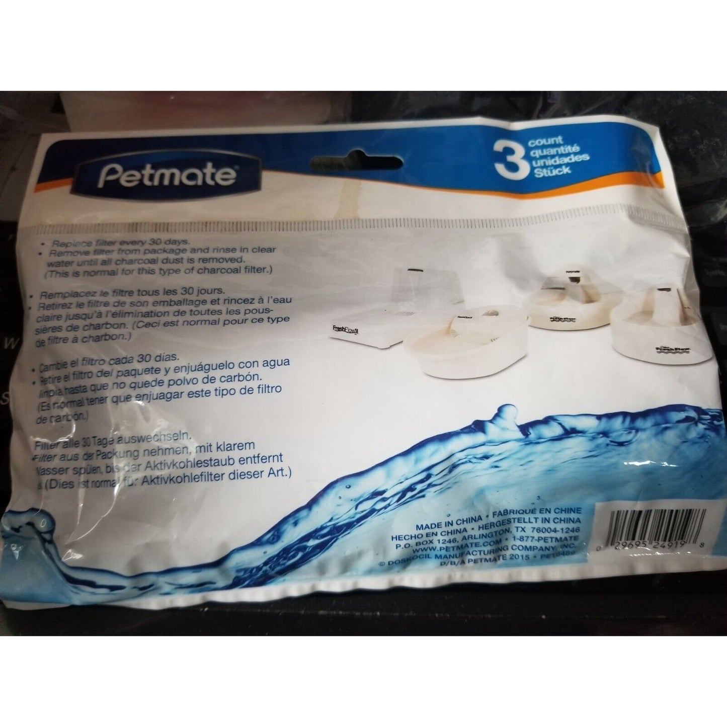 Petmate Fresh Flow Replacement Filters 3 Pack