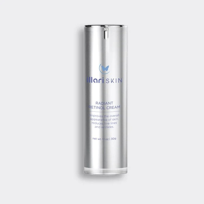 Illari Skin RADIANT RETINOL CREAM 1.1 oz diminishes the look & fine lines and wrinkles