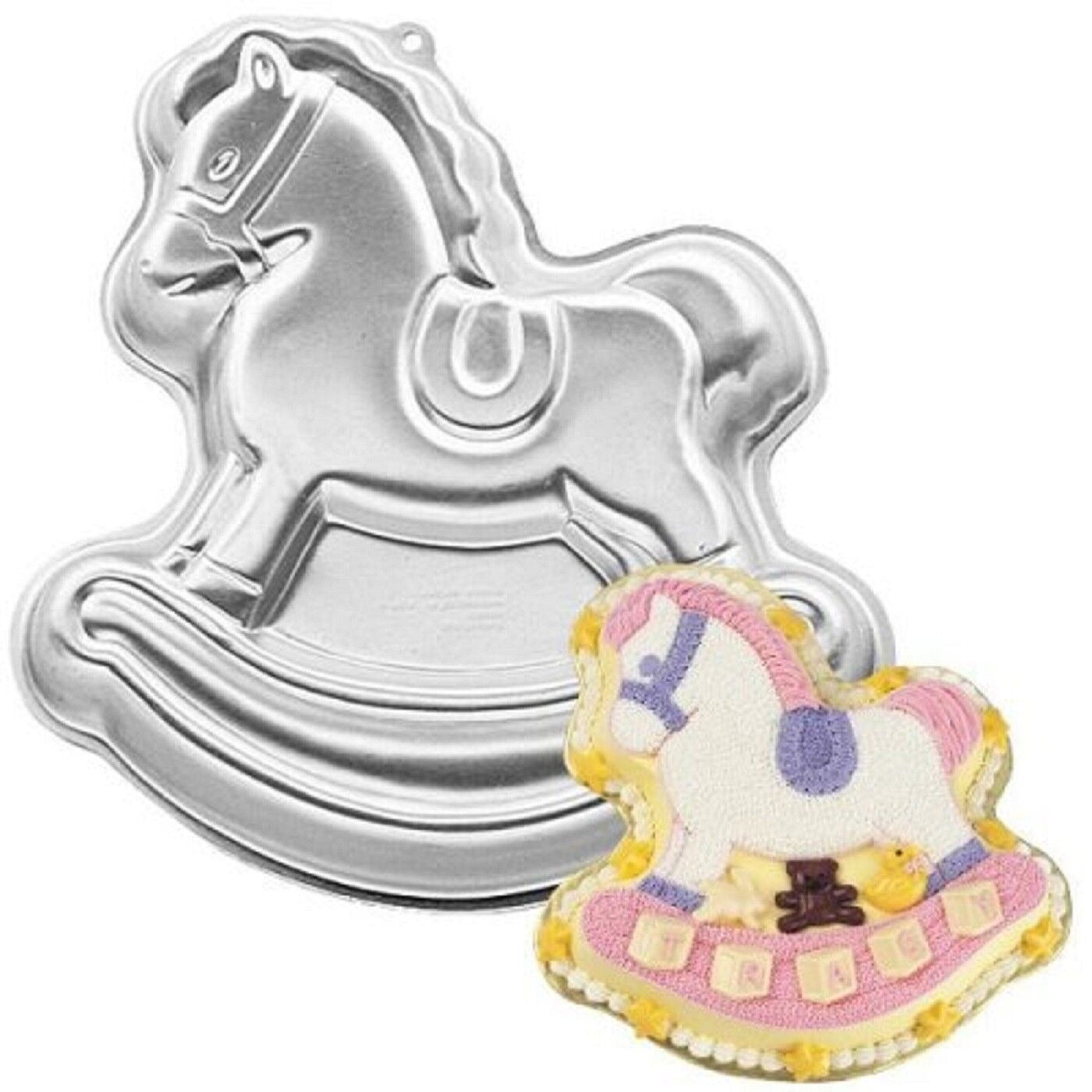 Wilton Cake Pan Baking Rocking Horse 2105-2388, 1984 Retired Wilton