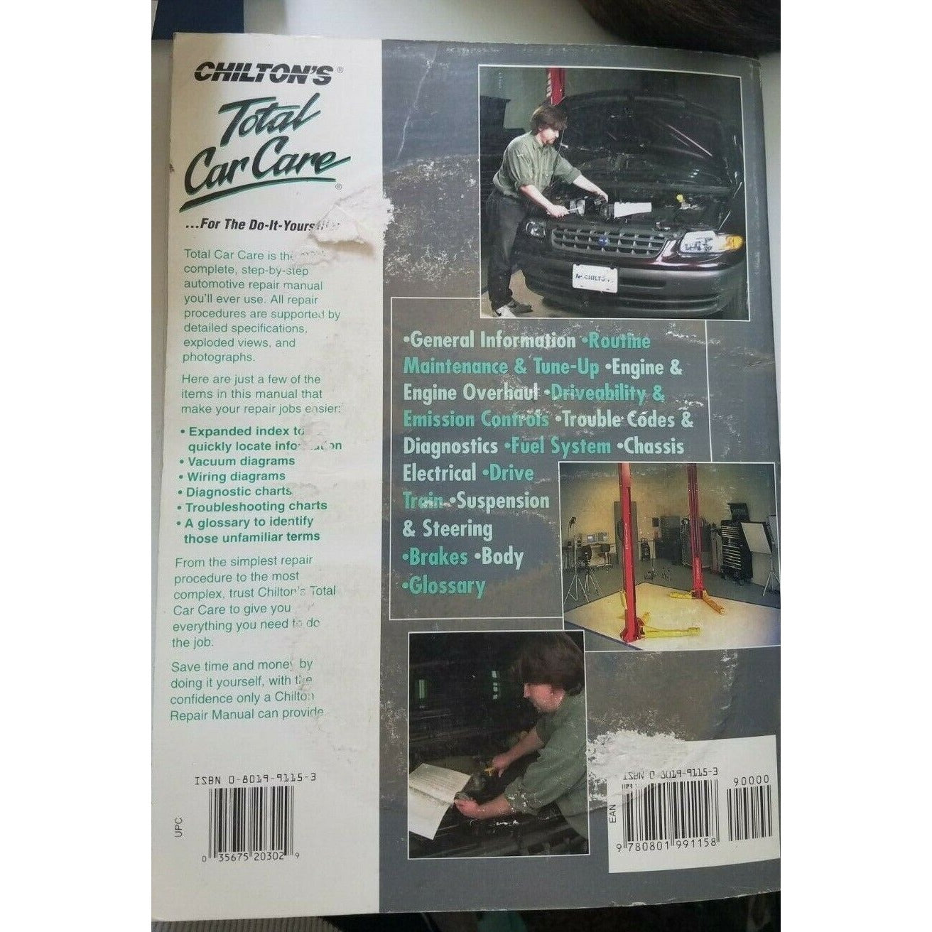 1996 - 99 Chilton's Chrysler Caravan Voyager Town & Country  Repair Manual