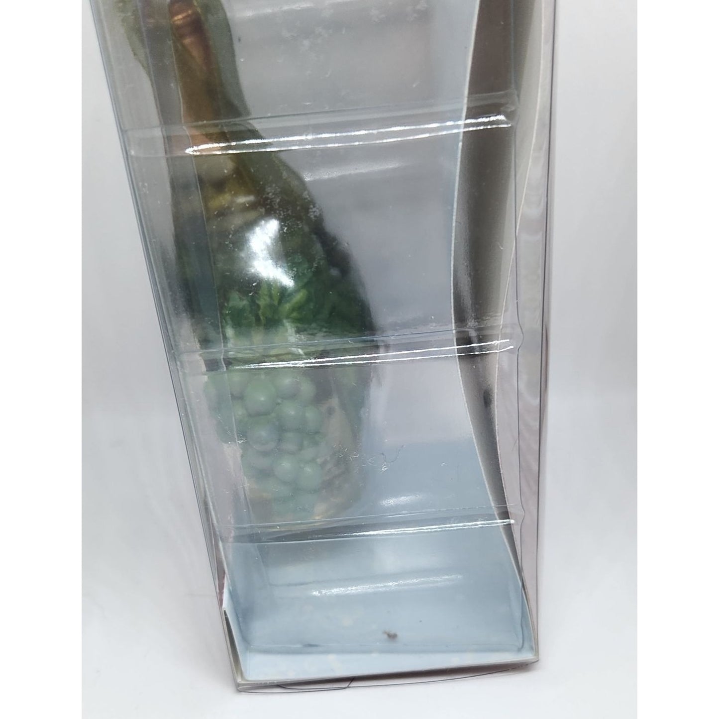 Christmas Ornament White Wine Bottle  4 1/2" Tall Epic Hanging