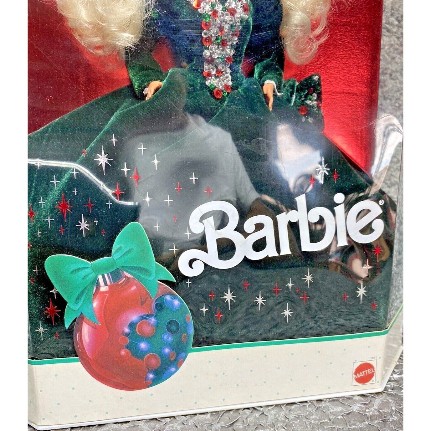 Vintage 1991 Happy Holidays Barbie Doll Christmas Special Edition Mattel #1871