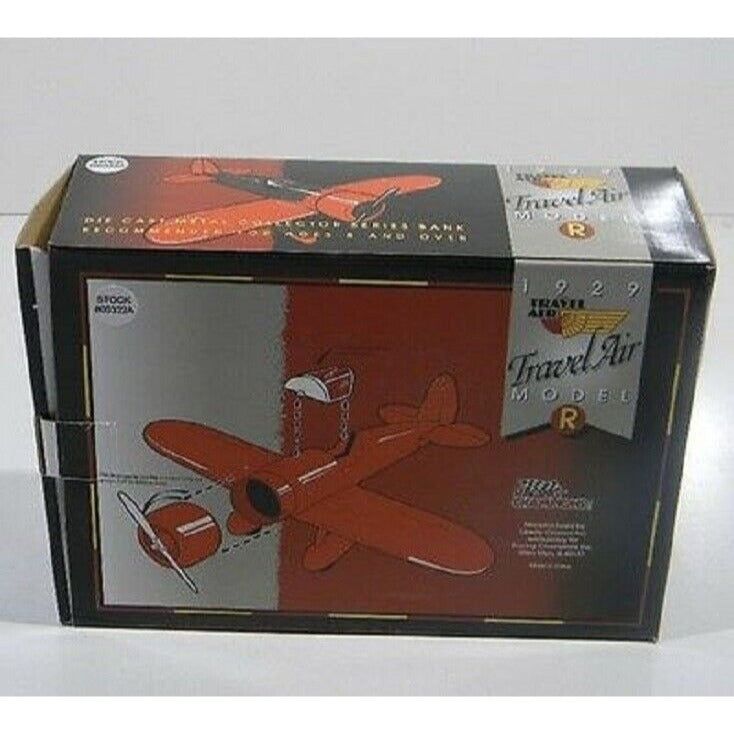 Racing Champions 1929 AC Delco Travel Air Model R Airplane Die Cast Bank #00322A