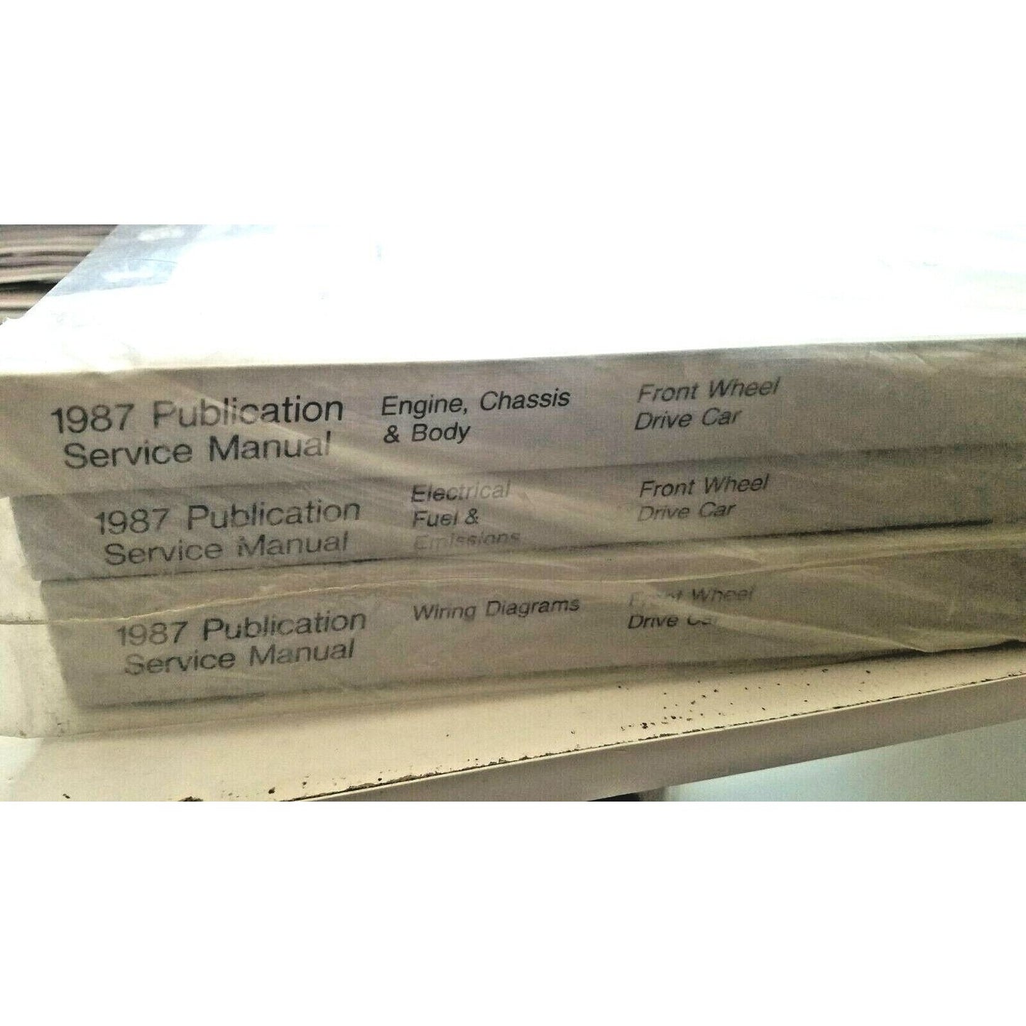 1987 Chrysler Service Manual Complete Set of 3  Engine Chassis Body Wiring