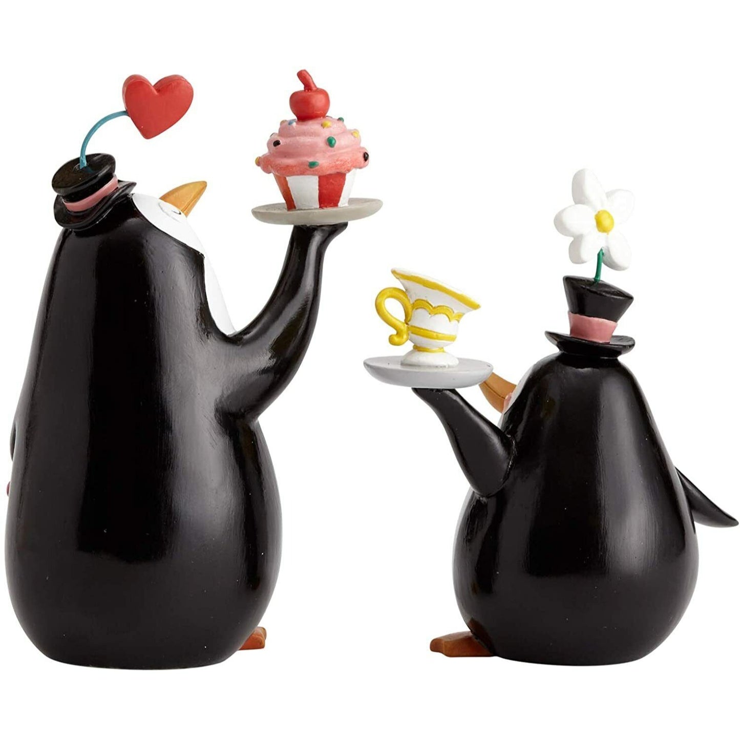 Disney Mary Poppins Penguin Waiters Figurine Set, 4.72 Inch and 5.9 Inch Enesco