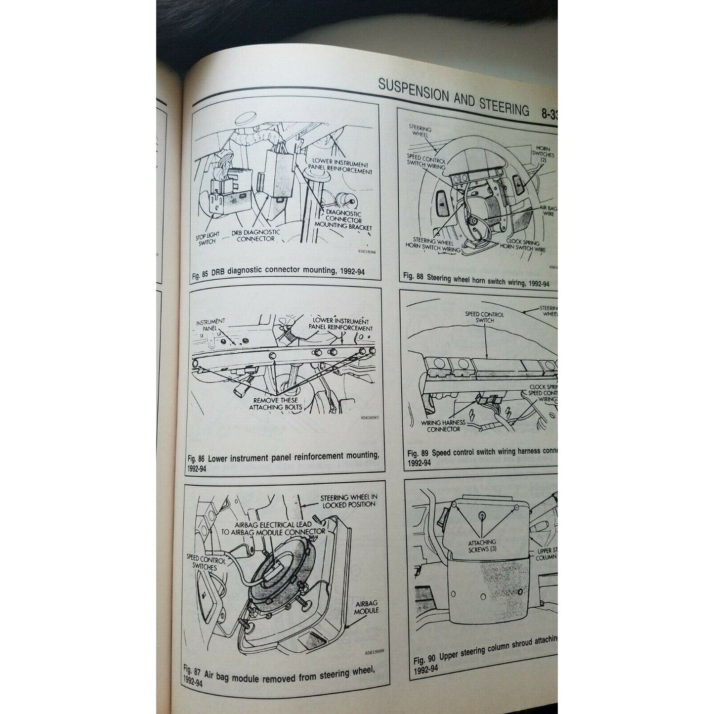 1984-92 Chilton's Chrysler Caravan Voyager Repair Manual # 8155