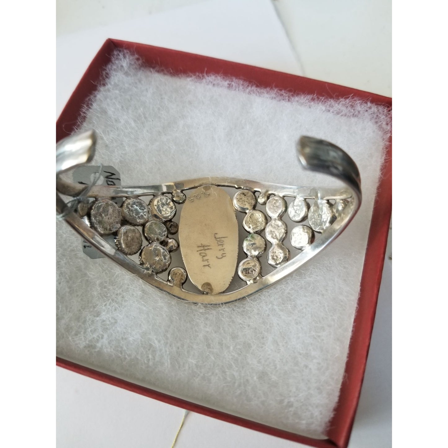 Bracelet Cuff 925 Silver Natrul Lapis Afganistan 47.4 Gr 236 ct 5 cm x 8 cm 30 mm open 40 mm High Silver Purple Silver Bubble