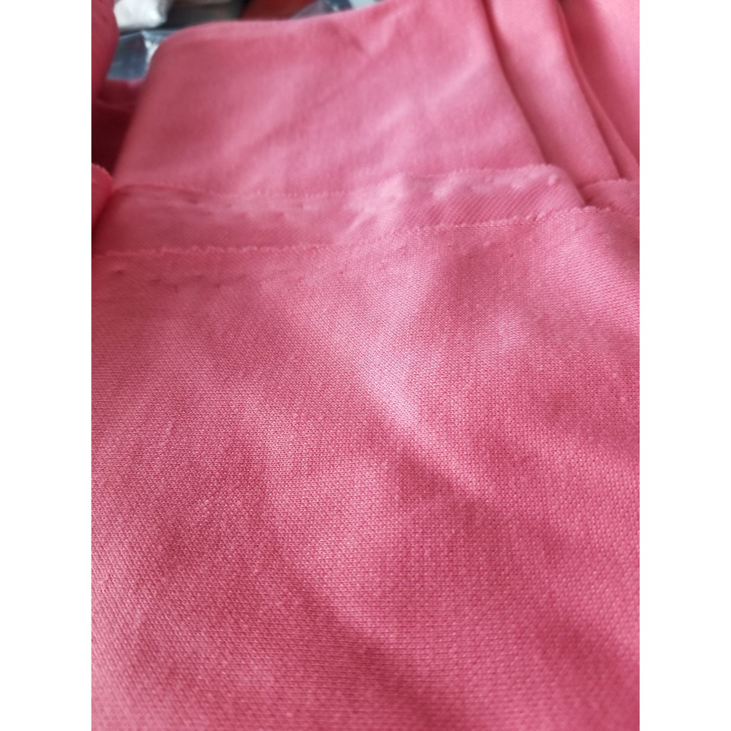 Material Peach Light Polyester Flowing 72" x 64" Stretchy Flowing