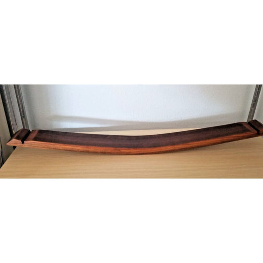 Wine Stave Sushi Tray No Feet  34" x 3 1/2 " x 2" Food Safe Finish is Bees Wax