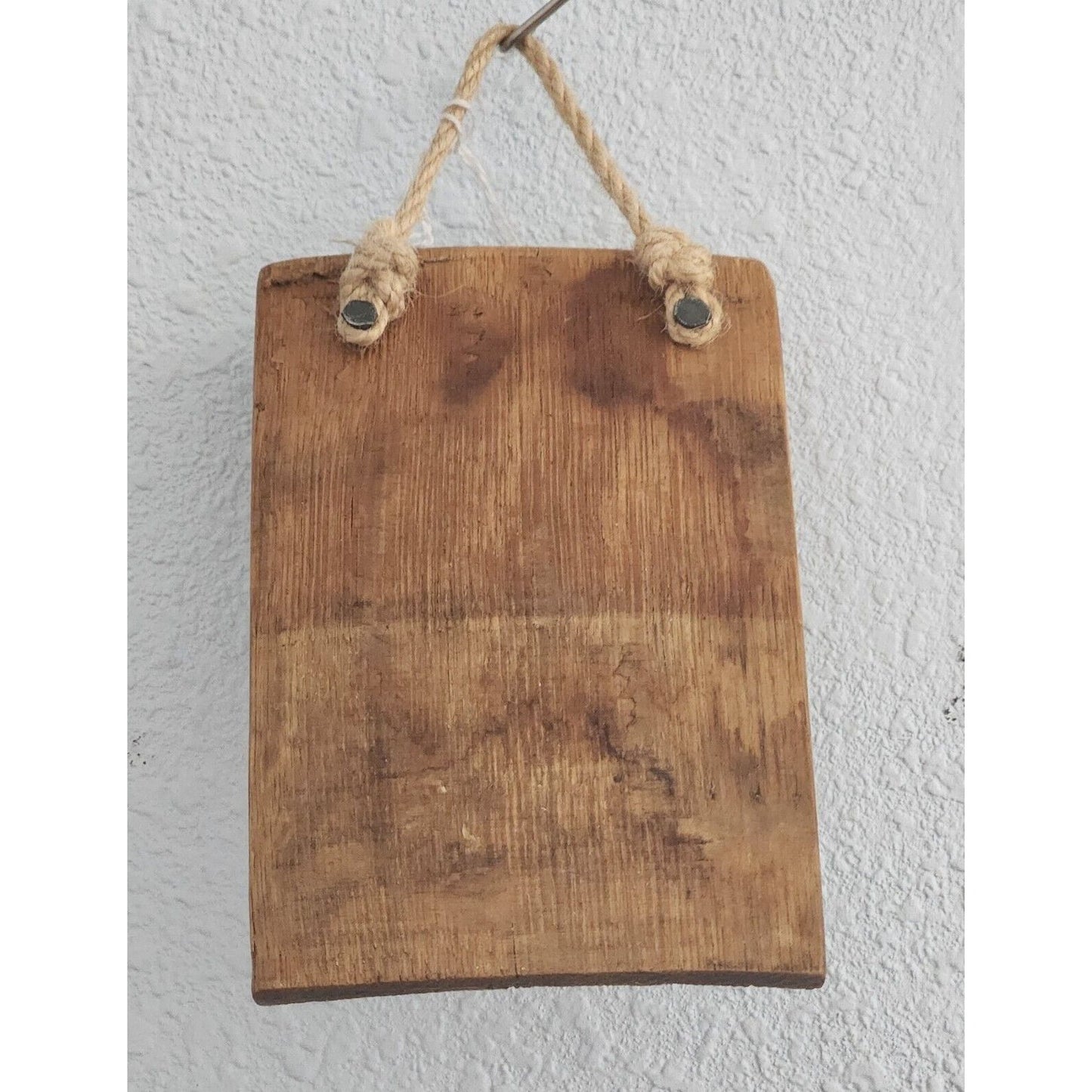 Wine Barrel Wood Sign Vineyard 1871 Button Wine Stave Stained Hanger